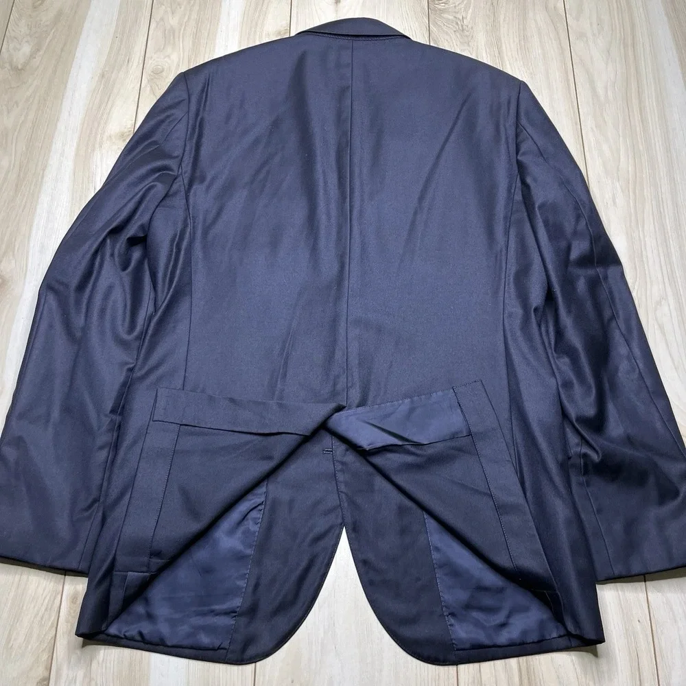 J. Crew Ludlow Jacket Loro Piana Italian Wool Half-Lined Blazer Navy Mens 40R